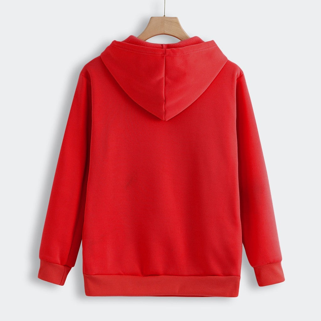 Women Hoodie Sweatshirt With Cat Pet Pocket Design Long Sleeve Sweater Cat Outfit - KuzuSHOP