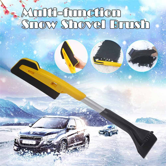 New Style Car EVA Snow Shovel Multifunctional Snow Shovel Long Rod Deicing Ice Sweep Tool Snow Removal Brush For Winter - KuzuSHOP