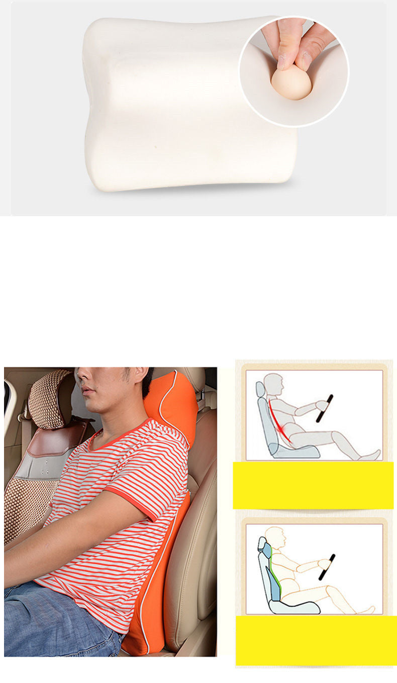 Car Headrest Neck Protector Backrest Car Seat Pillow Lumbar Pillow Memory Foam - KuzuSHOP