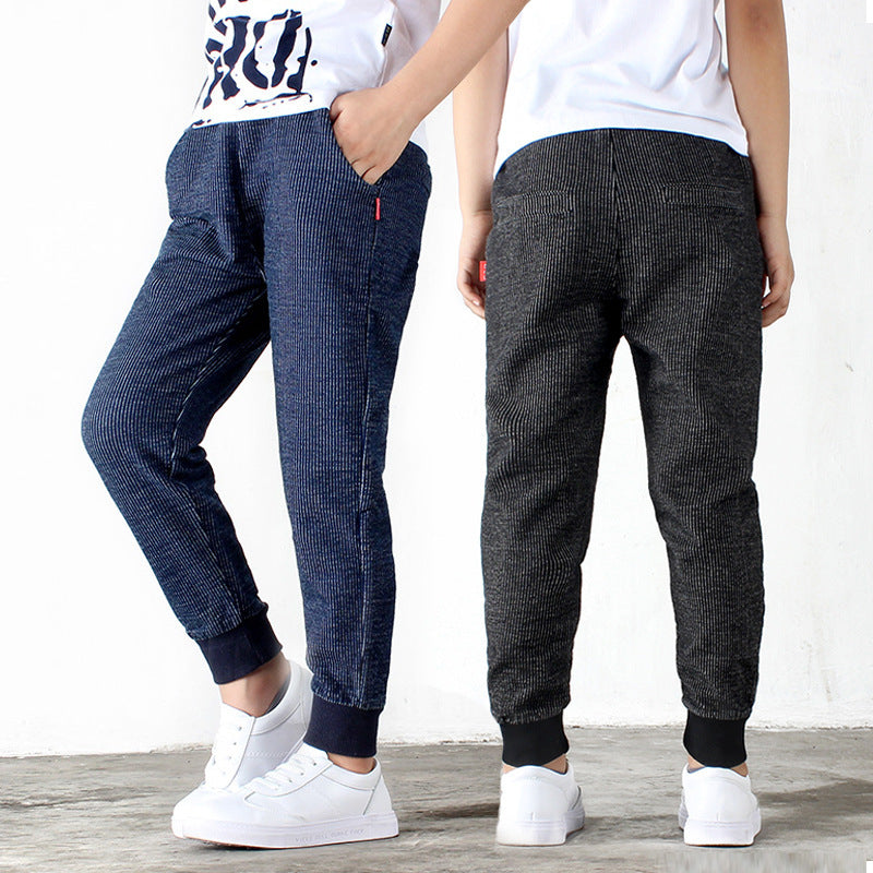 Boys' Trousers Girls' Knitted Children's Pants Casual Children's Jeans - KuzuSHOP
