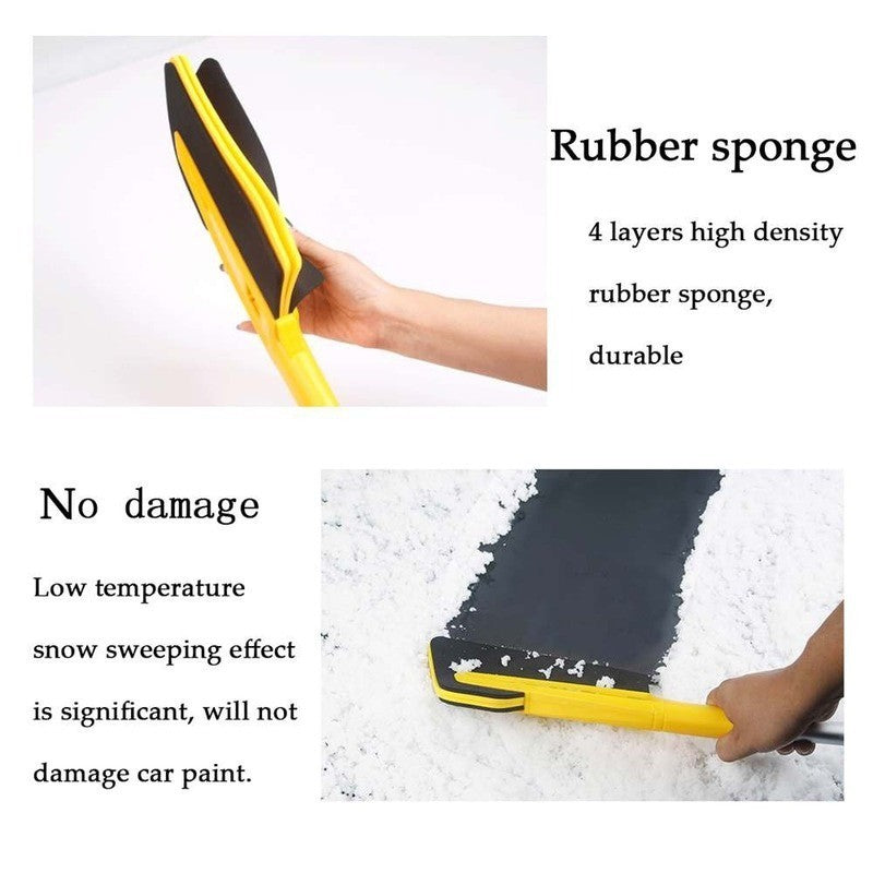 New Style Car EVA Snow Shovel Multifunctional Snow Shovel Long Rod Deicing Ice Sweep Tool Snow Removal Brush For Winter - KuzuSHOP