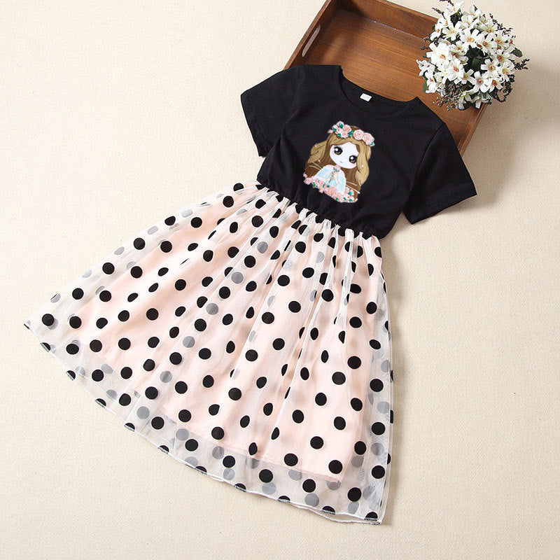 Dress summer girl foreign style baby girl short sleeve - KuzuSHOP