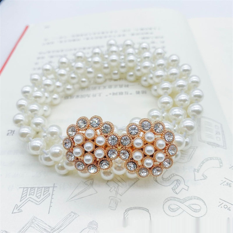 Fashion Jewelry Women's White Pearl Waist Chain Decoration - KuzuSHOP