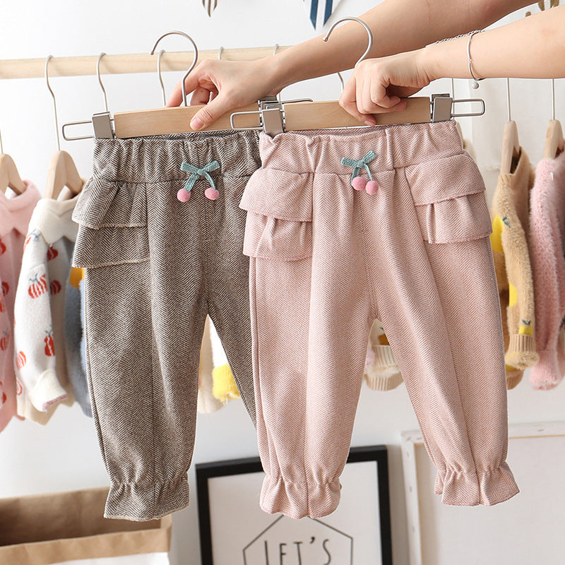 Baby Trousers, Children's Casual Pants, Spring And Autumn Children's Bloomers