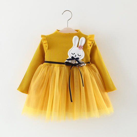 Autumn Girl Princess Dress Baby Girl Skirt Gauze Girl Children 0-1-2-3 Years Old Baby Girl Dress - KuzuSHOP
