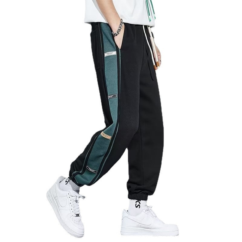 Men's Loose Sports Bundle Footpants Nine Points Haren Pants Plus Velvet Style - KuzuSHOP