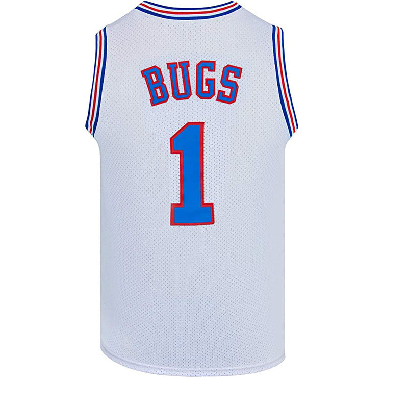 Space Movie Jersey Embroidery Retro Basketball Wear - KuzuSHOP