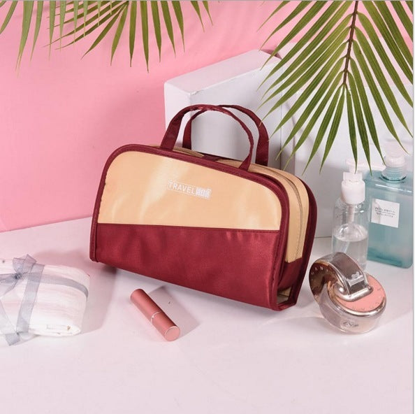 Simple Large Capacity Color Matching Cosmetic Storage Bag - KuzuSHOP