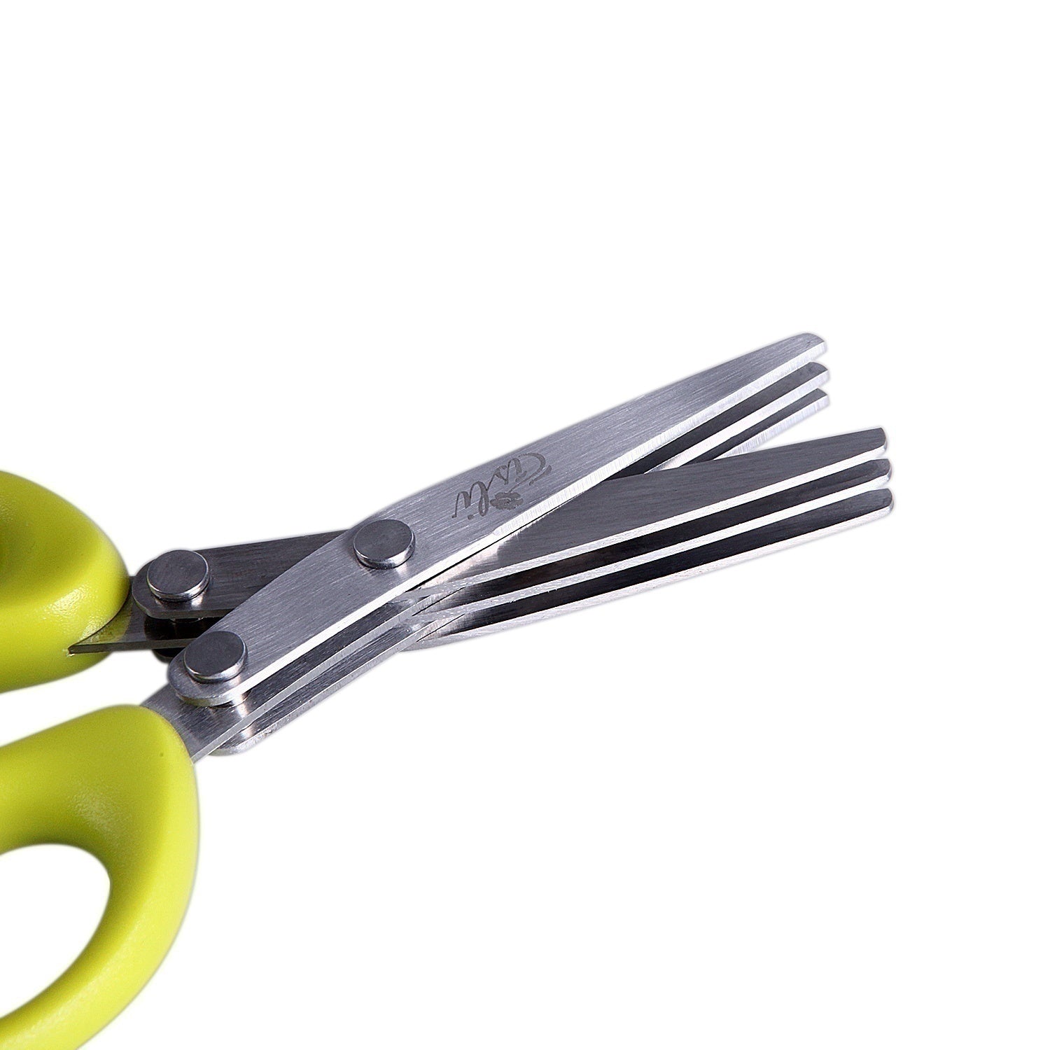 Multifunctional Multi-layer Green Onion Scissors Stainless Steel Onion Cutting Knife Herb Seaweed Spice Scissors Kitchen Scissor Kitchen Gadgets - KuzuSHOP