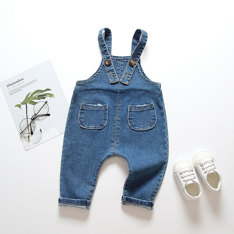 Children's denim overalls - KuzuSHOP