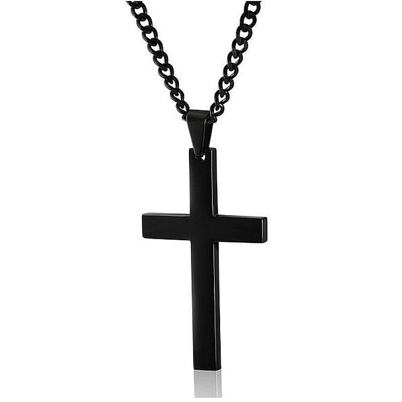 Classic Cross Necklace Men's Pendant Fashion Stainless Steel Jewelry - KuzuSHOP