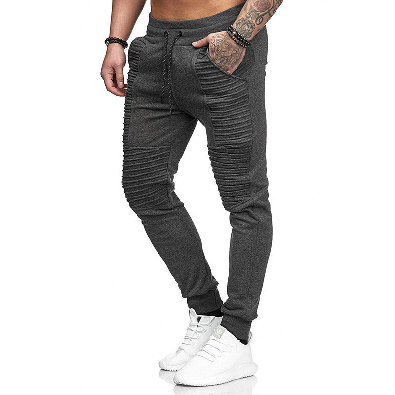 Casual Sports Pants Men's Pants Hip Hop Striped Fitness Pants - KuzuSHOP