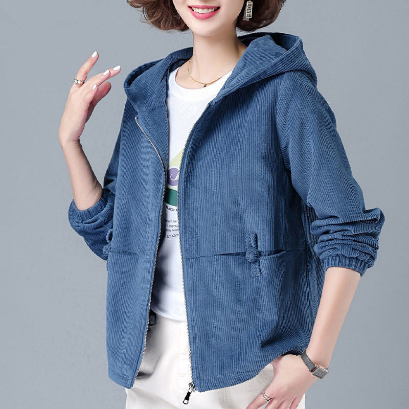 Autumn And Winter New Corduroy Women's Jacket Popular Leisure All-matching - KuzuSHOP