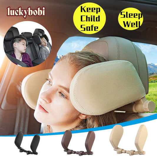 Car Seat Headrest Pillow Travel Rest Neck Pillow Support Solution For Kids Pillow And Adults Auto Seat Head Cushion Car Pillow - KuzuSHOP