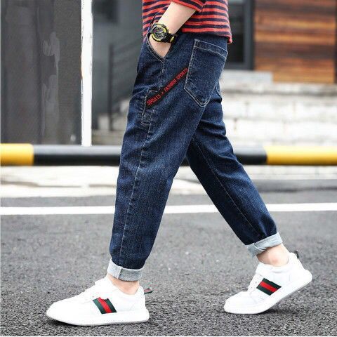 Boys' Denim Trousers Trousers Children's Clothing - KuzuSHOP