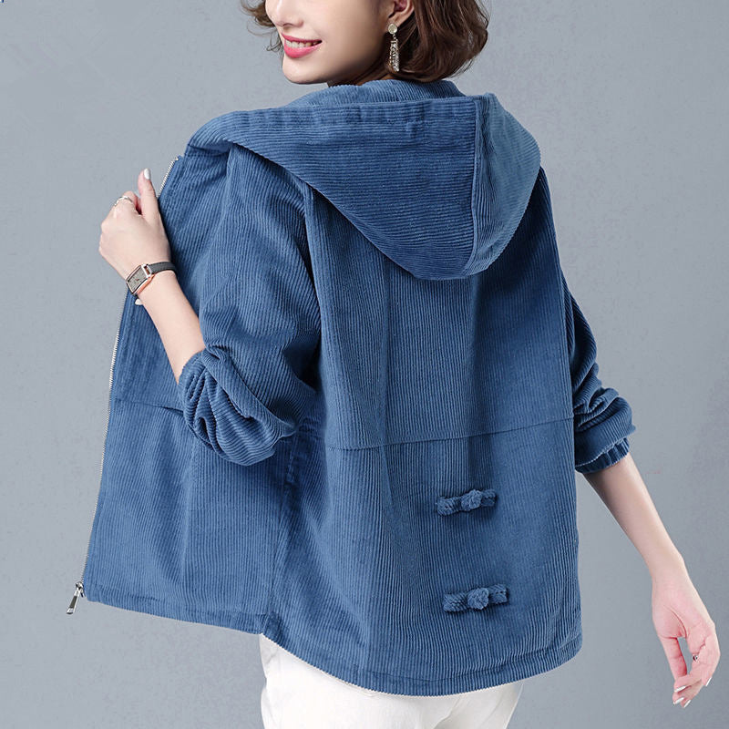 Autumn And Winter New Corduroy Women's Jacket Popular Leisure All-matching - KuzuSHOP
