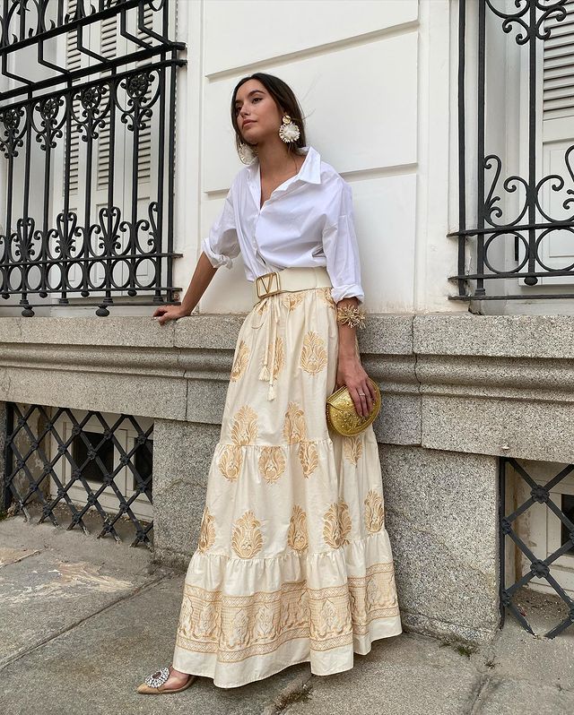 Women's Fashion Printed Pleated Holiday Dress - KuzuSHOP