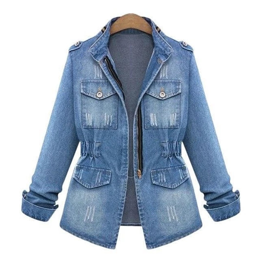 Women Denim Jacket - KuzuSHOP