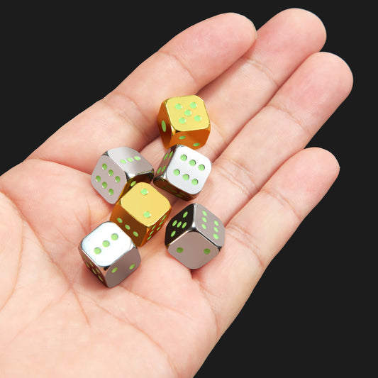 Metal Luminous Dice Large Entertainment Supplies - KuzuSHOP