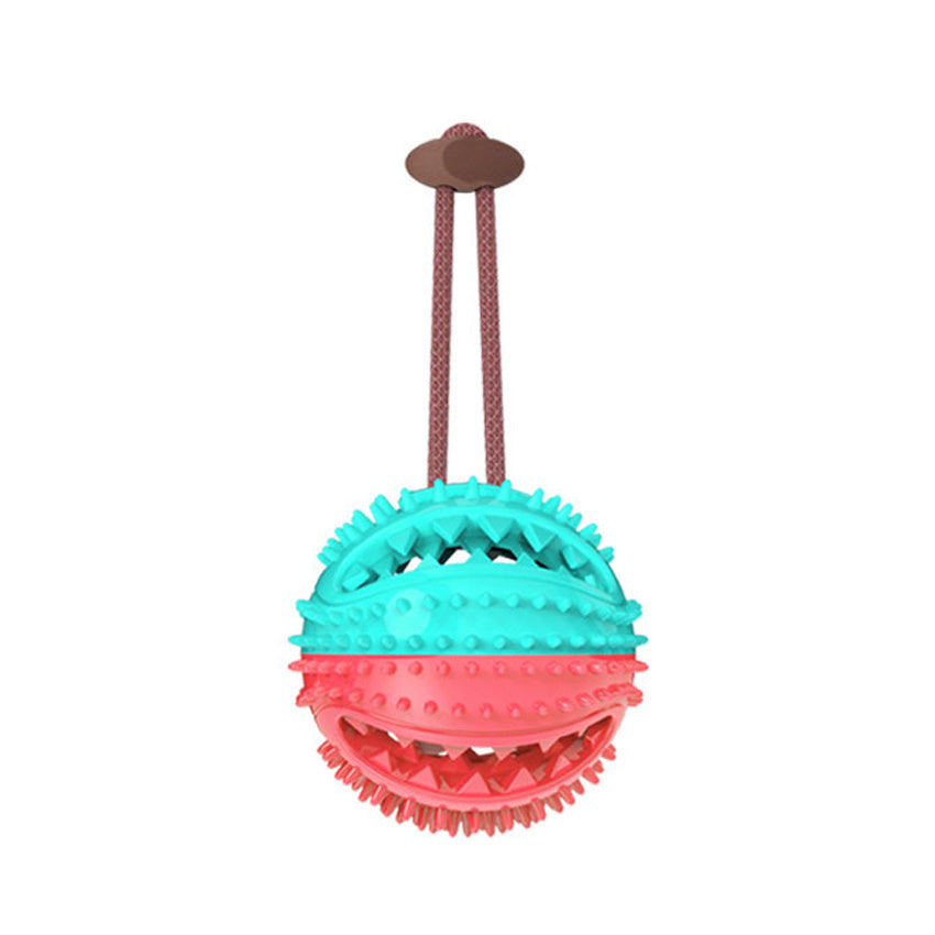 Dog Toys Silicon Suction Cup Tug Interactive Dog Ball Toy For Pet Chew Bite Tooth Cleaning Toothbrush Feeding Pet Supplies - KuzuSHOP