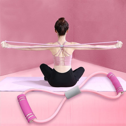 Eight-Shaped Elastic Rope Stretch Belt Exercise Arm Fitness Equipment - KuzuSHOP