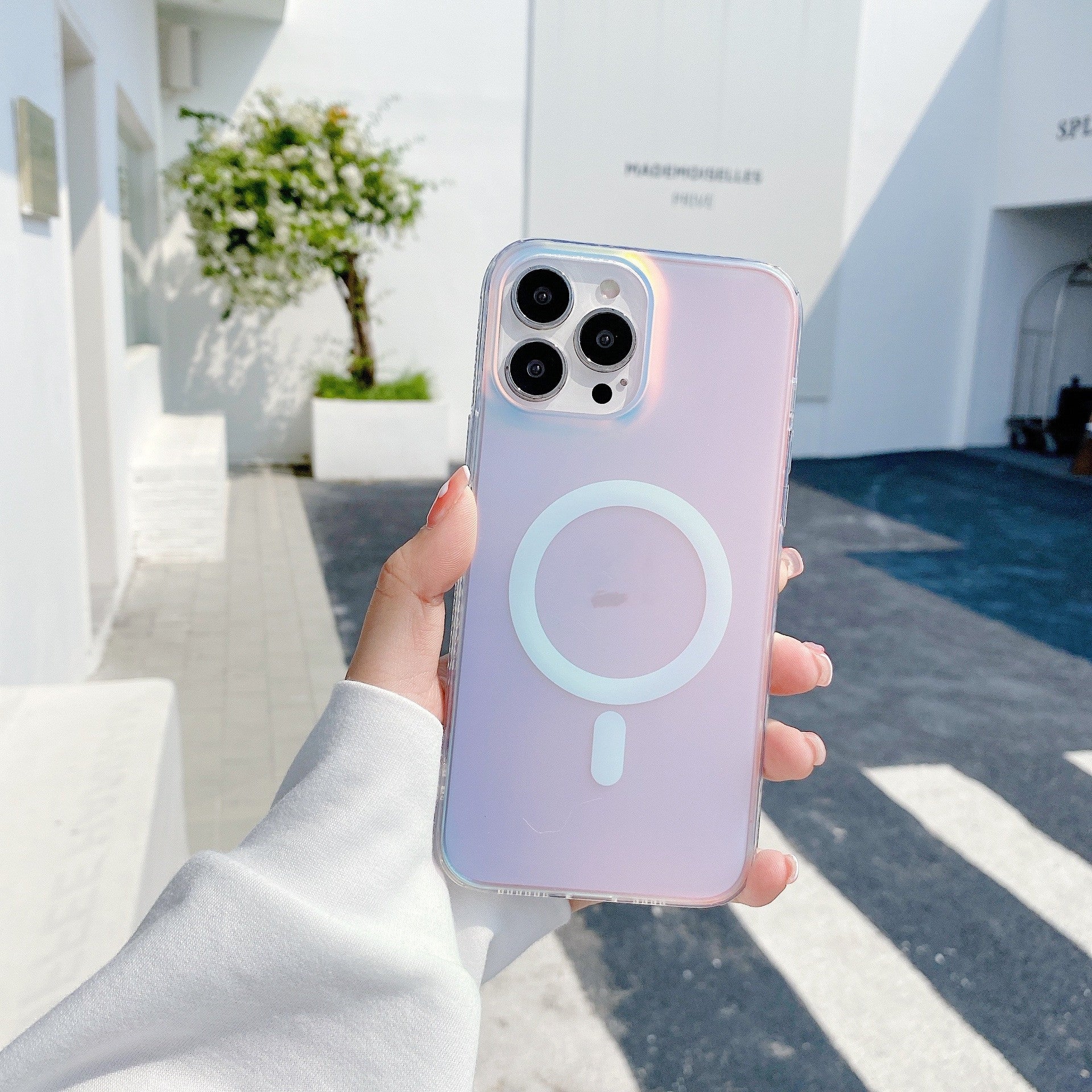 Transparent Frosted Magnetic Mobile Phone Case - KuzuSHOP