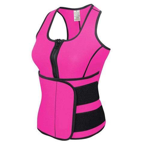 Rubber Body Sculpting Waistband Sports Waistcoat - KuzuSHOP