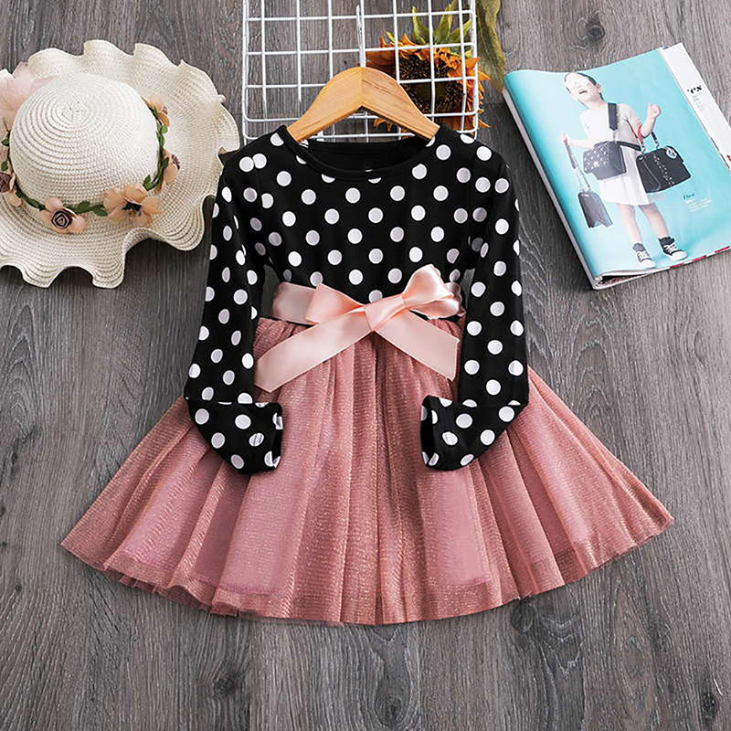 Polka dot princess dress - KuzuSHOP
