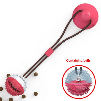 Dog Toys Silicon Suction Cup Tug Interactive Dog Ball Toy For Pet Chew Bite Tooth Cleaning Toothbrush Feeding Pet Supplies - KuzuSHOP