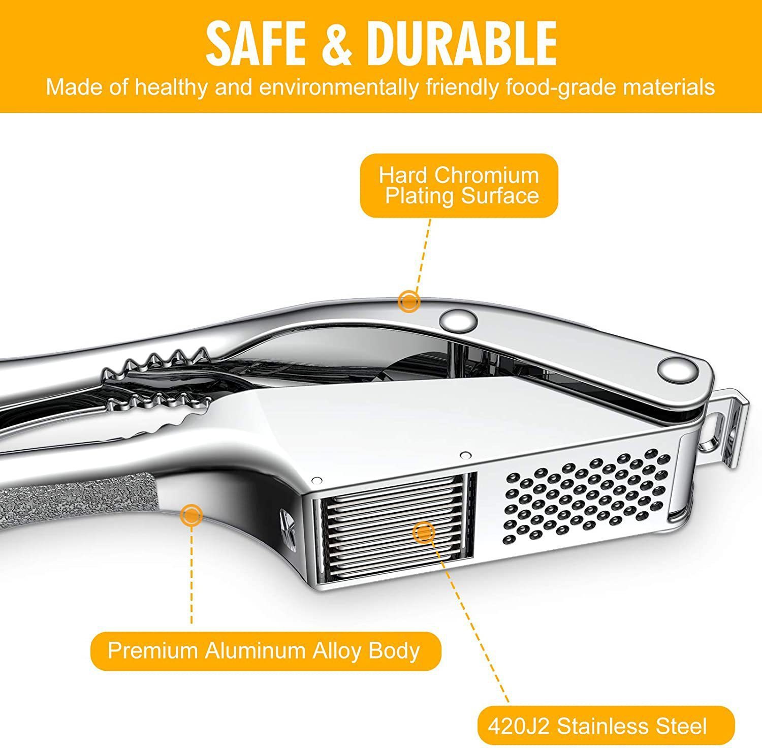 Two-in-one Multifunctional Garlic Press - KuzuSHOP