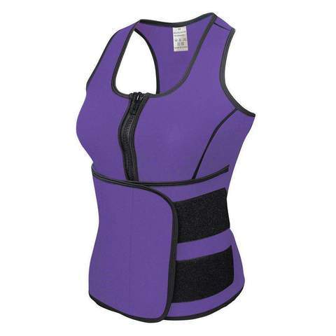 Rubber Body Sculpting Waistband Sports Waistcoat - KuzuSHOP