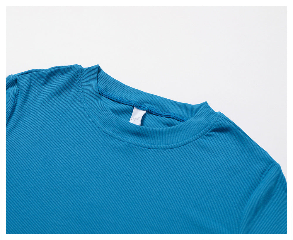 Running Exercise T-shirt Long-sleeved Workout Clothes Quick-drying Slimming Lightweight - KuzuSHOP