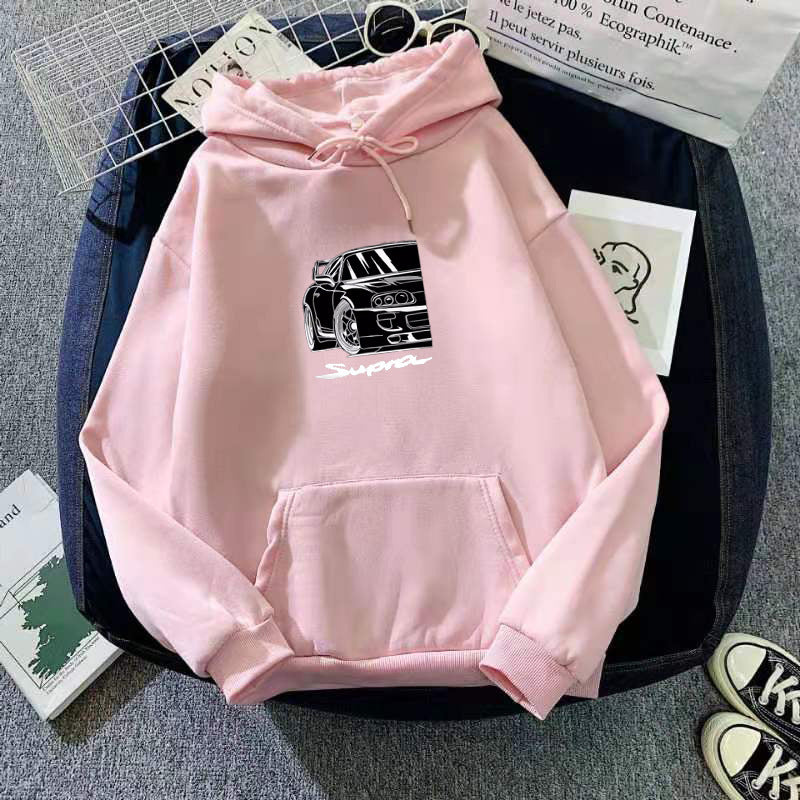 Velvet Padded Loose Long Sleeve Hoodie Plus Size All-matching Hoodie Women's Clothing - KuzuSHOP