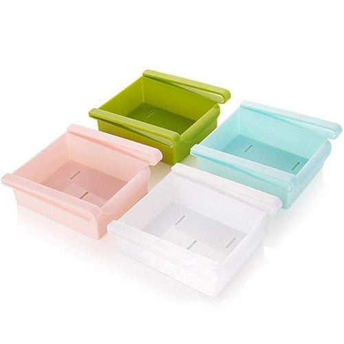 Hanging Plastic Refrigerator Clapboard Storage Rack Kitchen Supplies - KuzuSHOP
