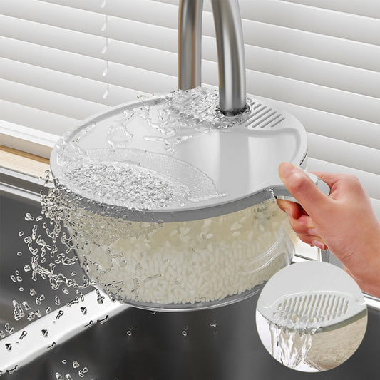 Multifunctional Drainage Basin For Domestic Kitchen Rice Fruit Washing Basket Vegetable Basket Wash Multi Function Kitchen Gadgets - KuzuSHOP