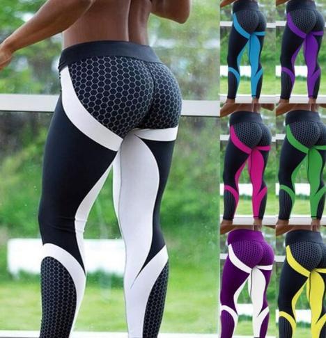 Yoga Fitness Leggings Women Pants Fitness Slim Tights Gym Running Sports Clothing - KuzuSHOP