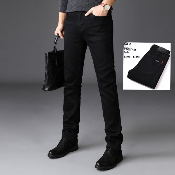 Smoky Gray Jeans Men's Loose Straight - KuzuSHOP