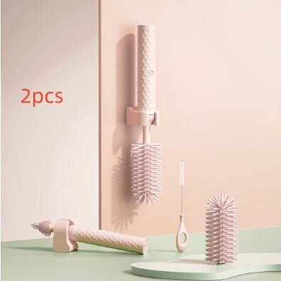Electric Silicone Bottle Brush 360 Degree Rotating Baby Pacifier Cup Pacifier Cleaning Brush Set With Lithium Battery - KuzuSHOP