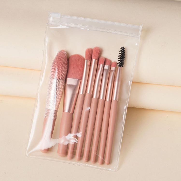 Portable Set Of 8 Mini Beauty Makeup Brushes - KuzuSHOP