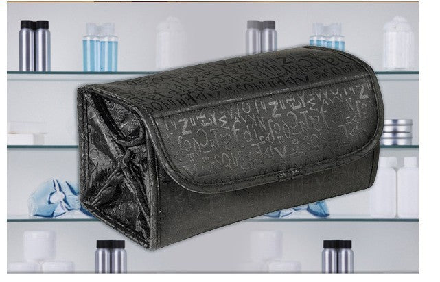 Cosmetic Bag Makeup Tools Bag Fashion Female Makeup Hanging Loop Women Toiletries Case Jewelry Organizer Zipped Compartment - KuzuSHOP