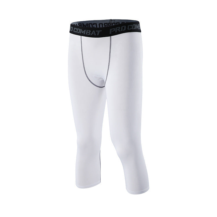 Tights Cropped Sports Training Trousers Men's Running Quick-drying Leggings - KuzuSHOP