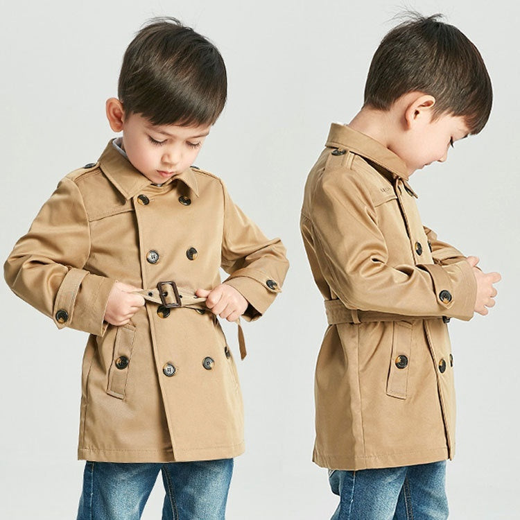 Kids' Overcoat Spring Boy's Trench Coat Mid-length - KuzuSHOP
