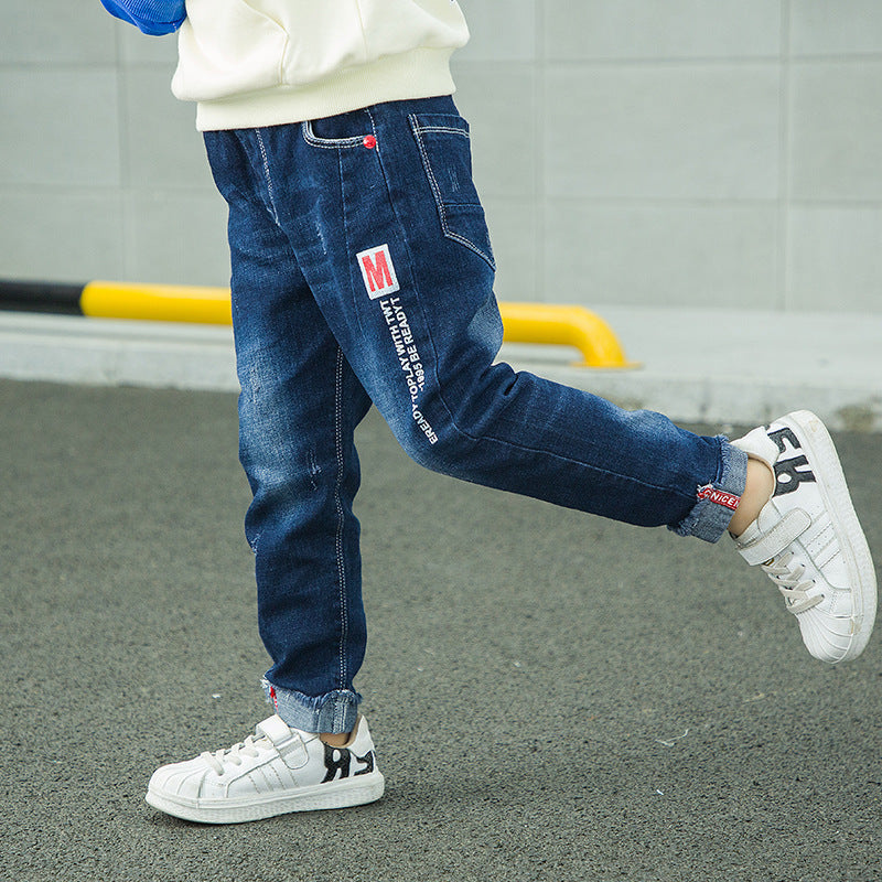 Fashion Jeans For Boys, Children, Korean Style, Long Pants - KuzuSHOP
