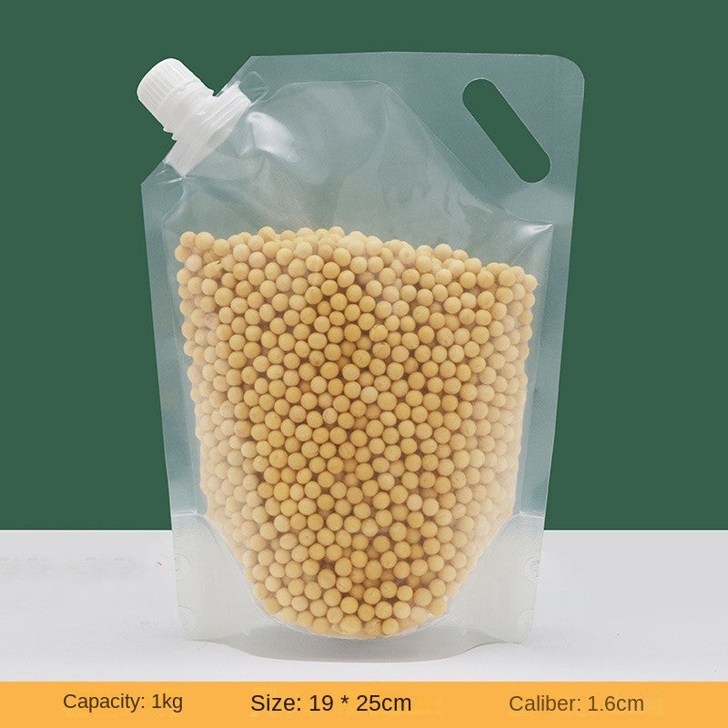 Kitchen Storage Bag Grain Moisture-proof Sealed Bag Insect-proof Transparent Portable Food-grade Transparent Storage Bag - KuzuSHOP
