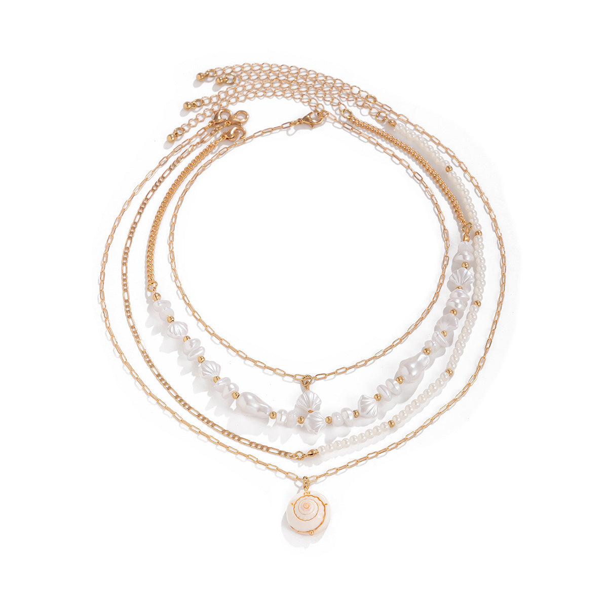 Beaded Shell Ocean Style Vintage Necklace - KuzuSHOP