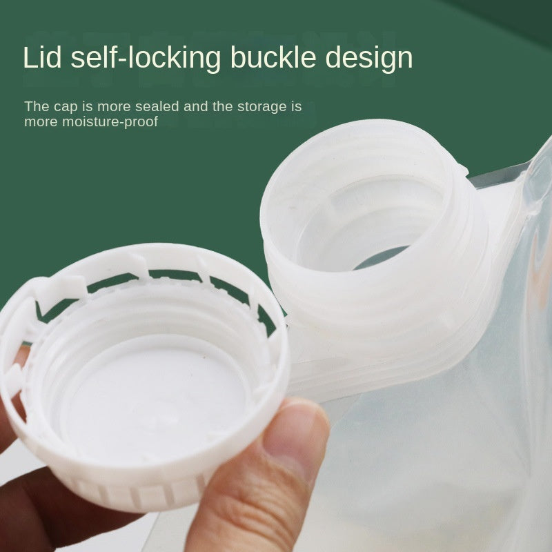 Kitchen Storage Bag Grain Moisture-proof Sealed Bag Insect-proof Transparent Portable Food-grade Transparent Storage Bag - KuzuSHOP