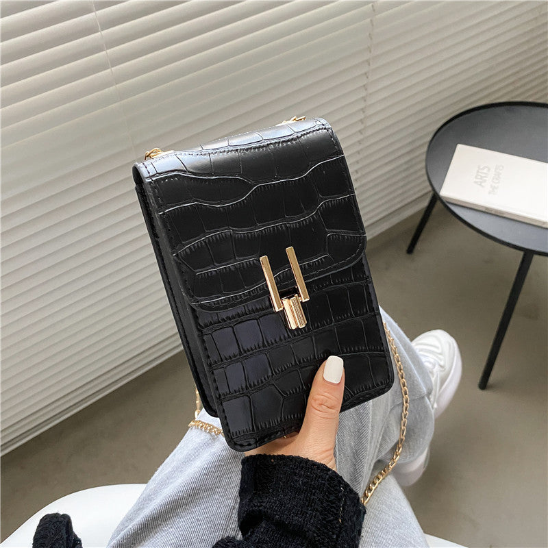 Pattern Fashion Women's Bag High-quality Texture Shoulder Bag Mobile Phone Bag PU Buckle Crossbody Bags For Women - KuzuSHOP