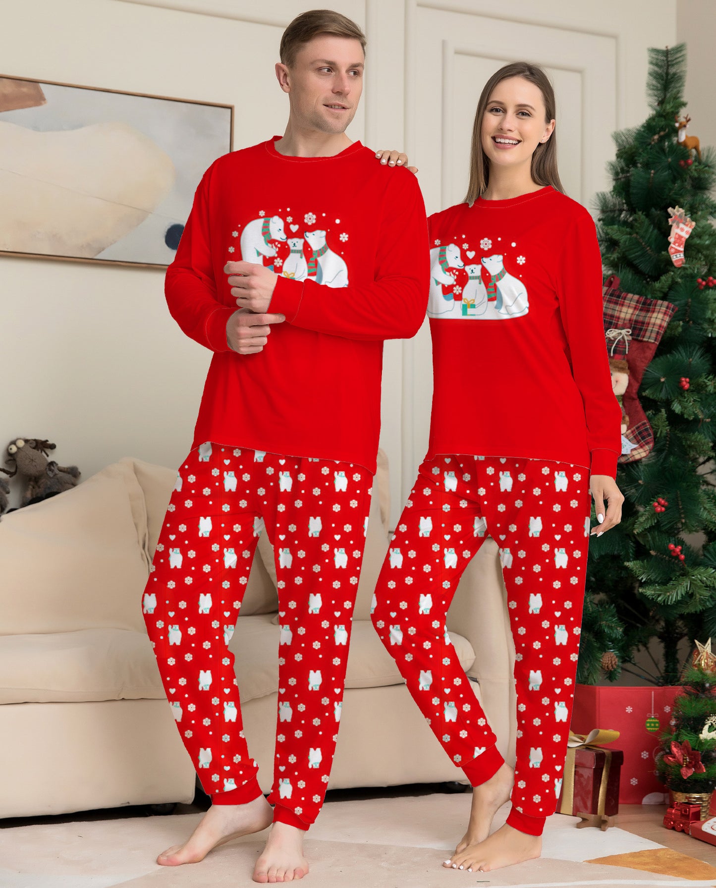 Christmas Family Matching Pajamas Sets. Christmas Sleepwear Parent-Child Pjs Outfit For Christmas Holiday. Xmas Party PJs - KuzuSHOP