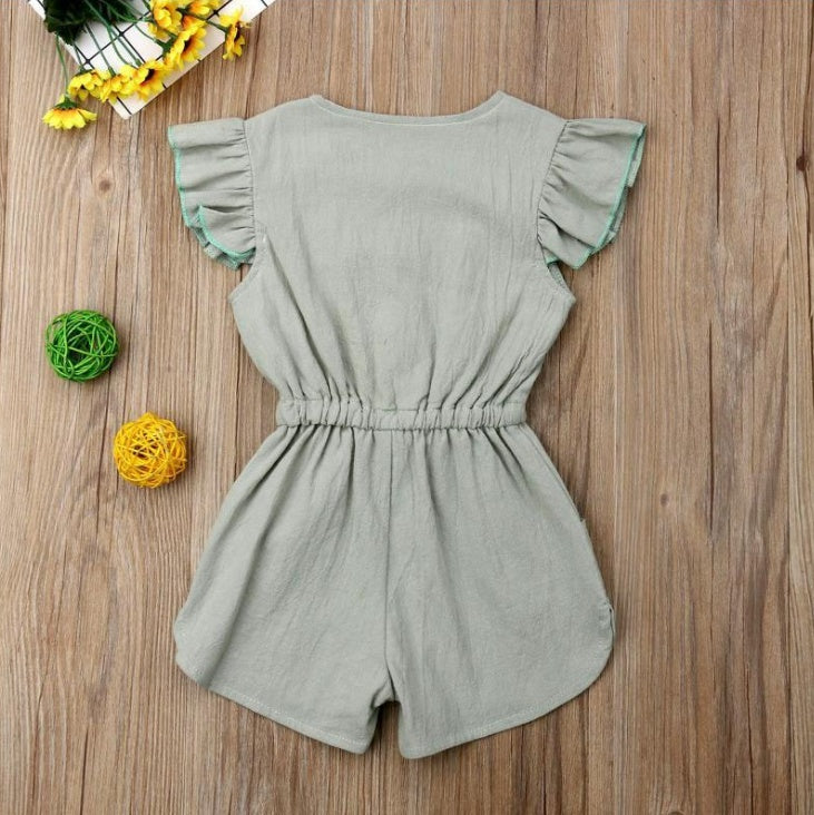 Toddler Girl Clothes Kids Baby Girls Summer Ruffles Sleeve - KuzuSHOP