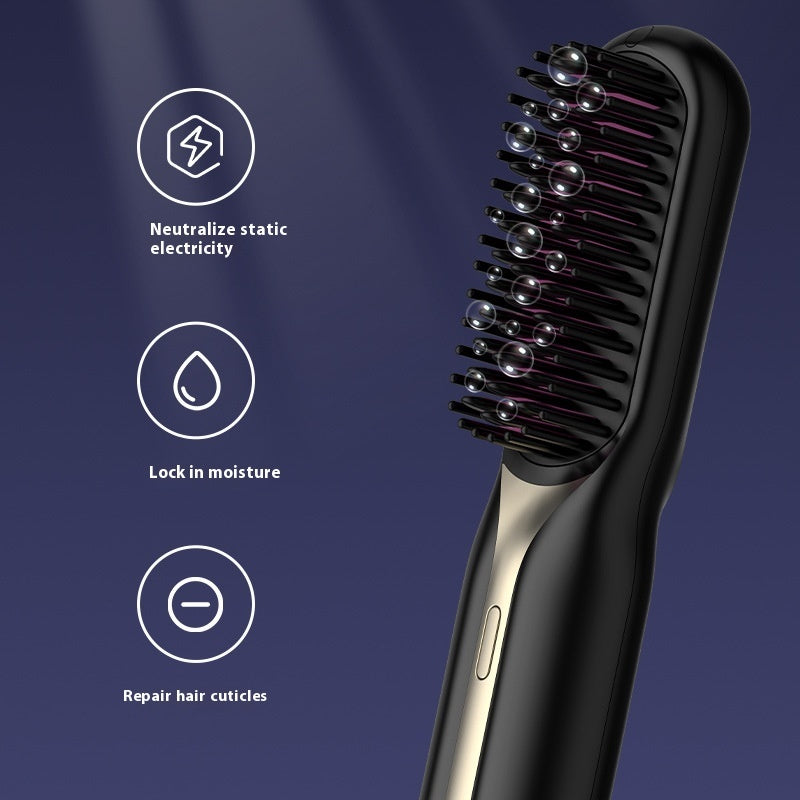 Home Straight Comb Wireless Charging Hair Straighteners - KuzuSHOP